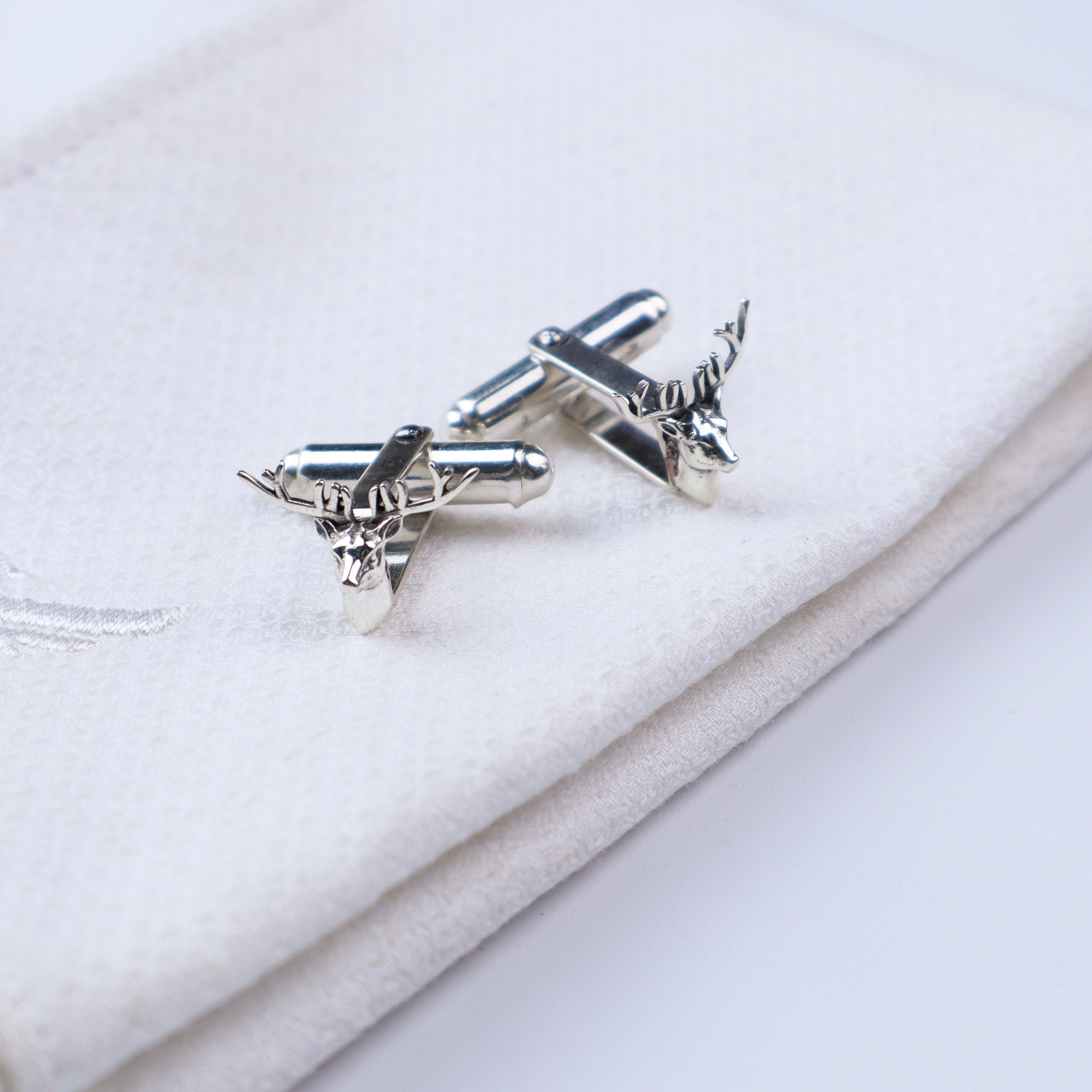Silver Deer Cufflinks
