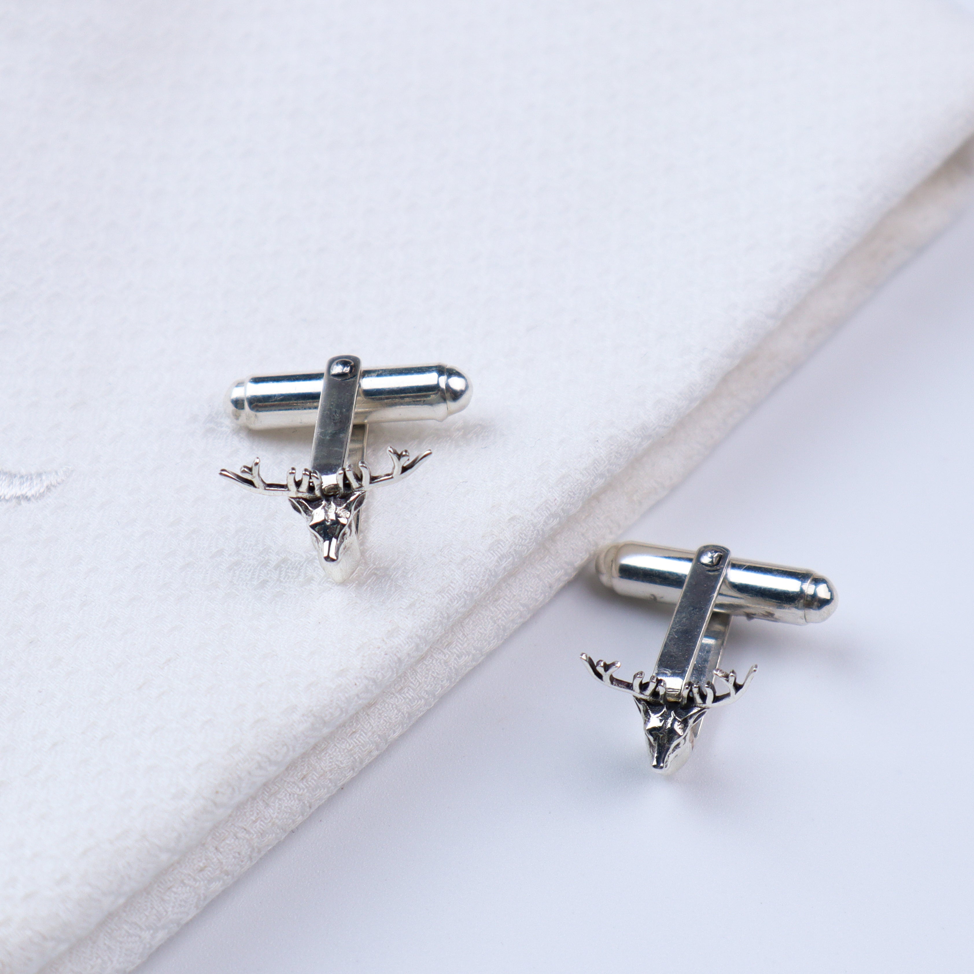 Silver Deer Cufflinks