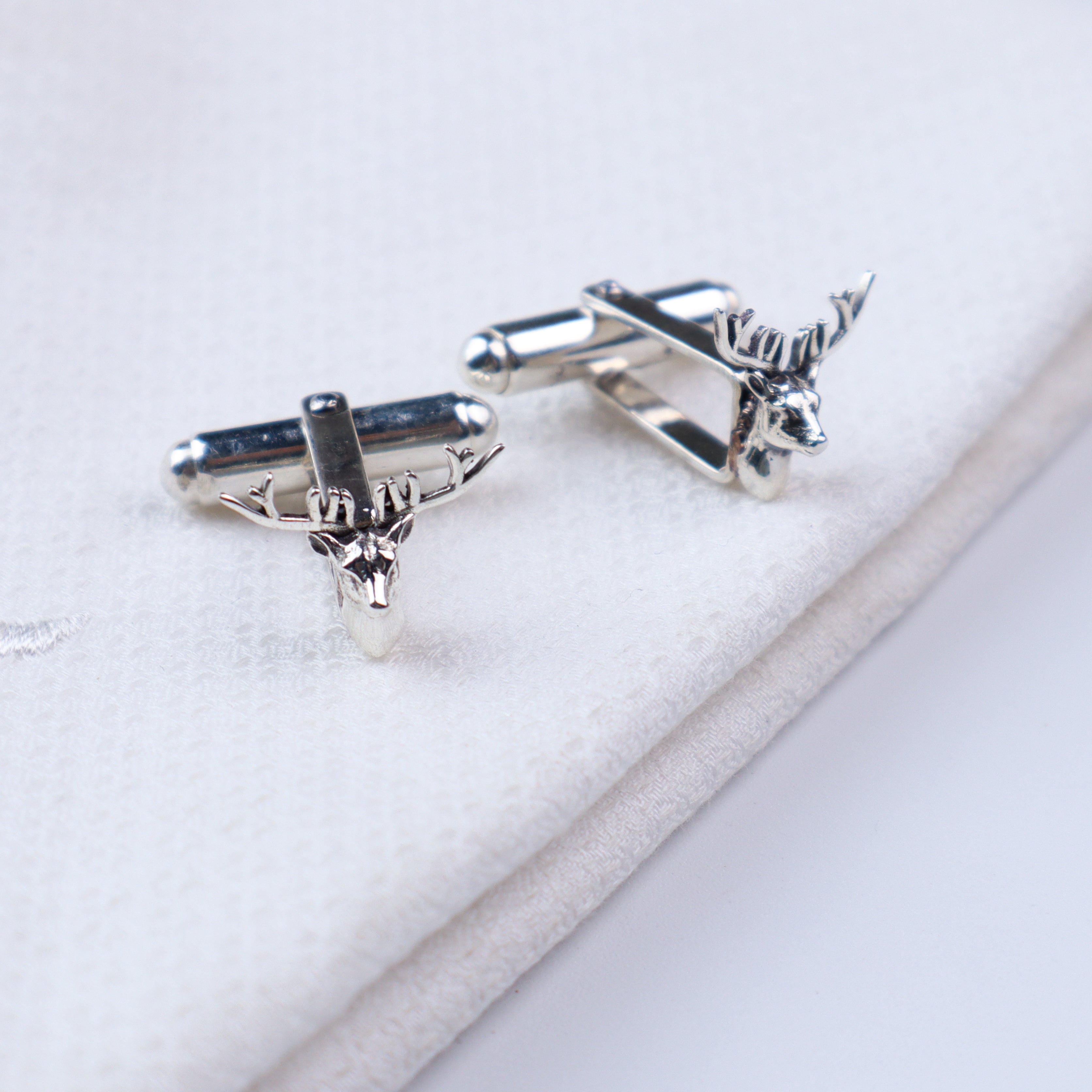 Silver Deer Cufflinks
