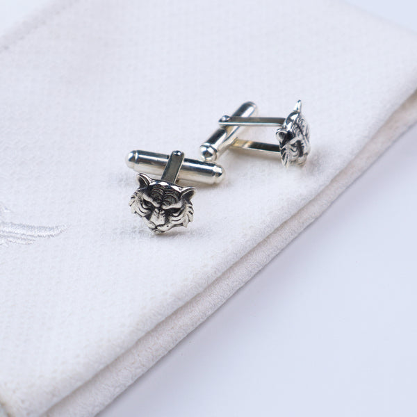 Silver Tiger Cufflinks