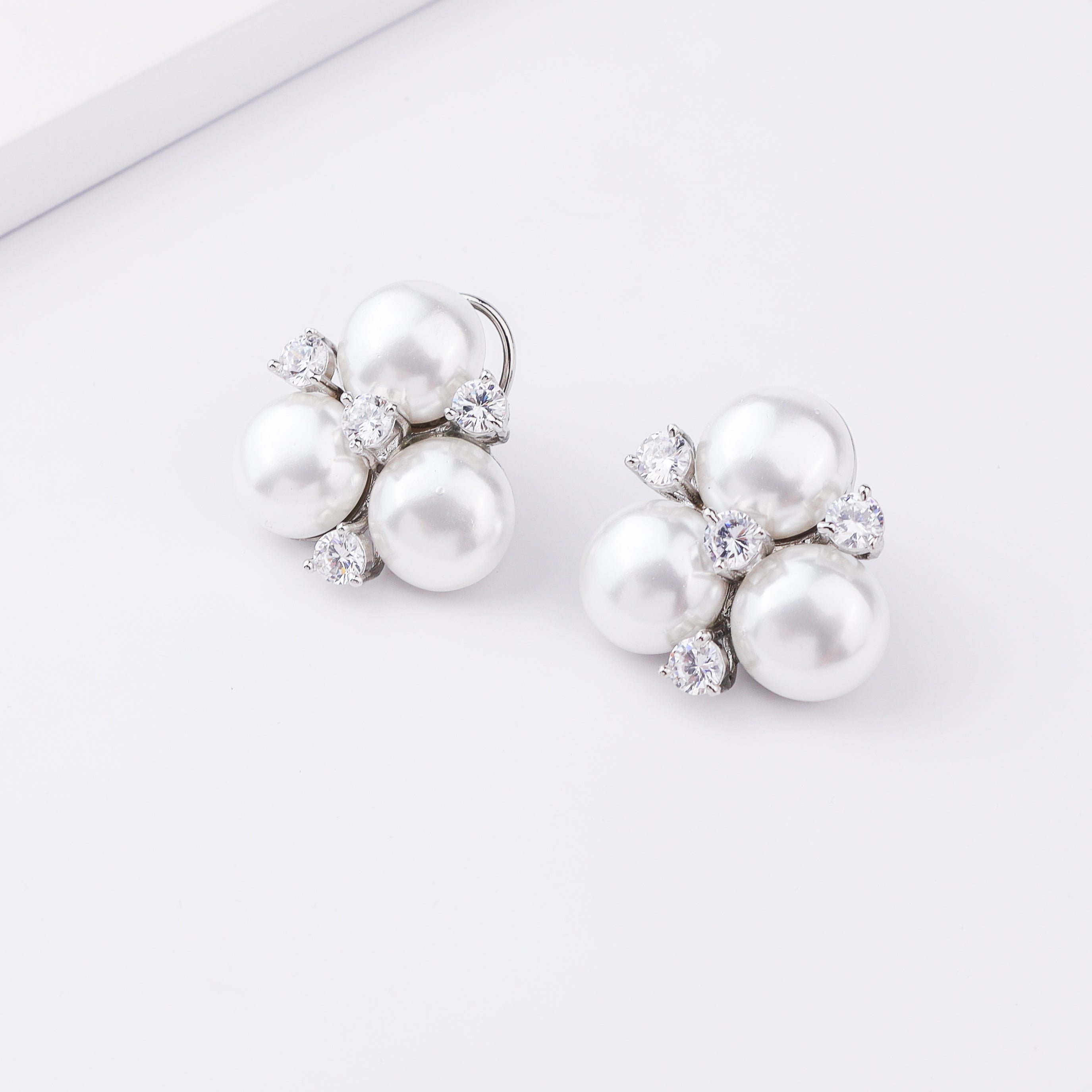 Silver Finish Fashion Earrings