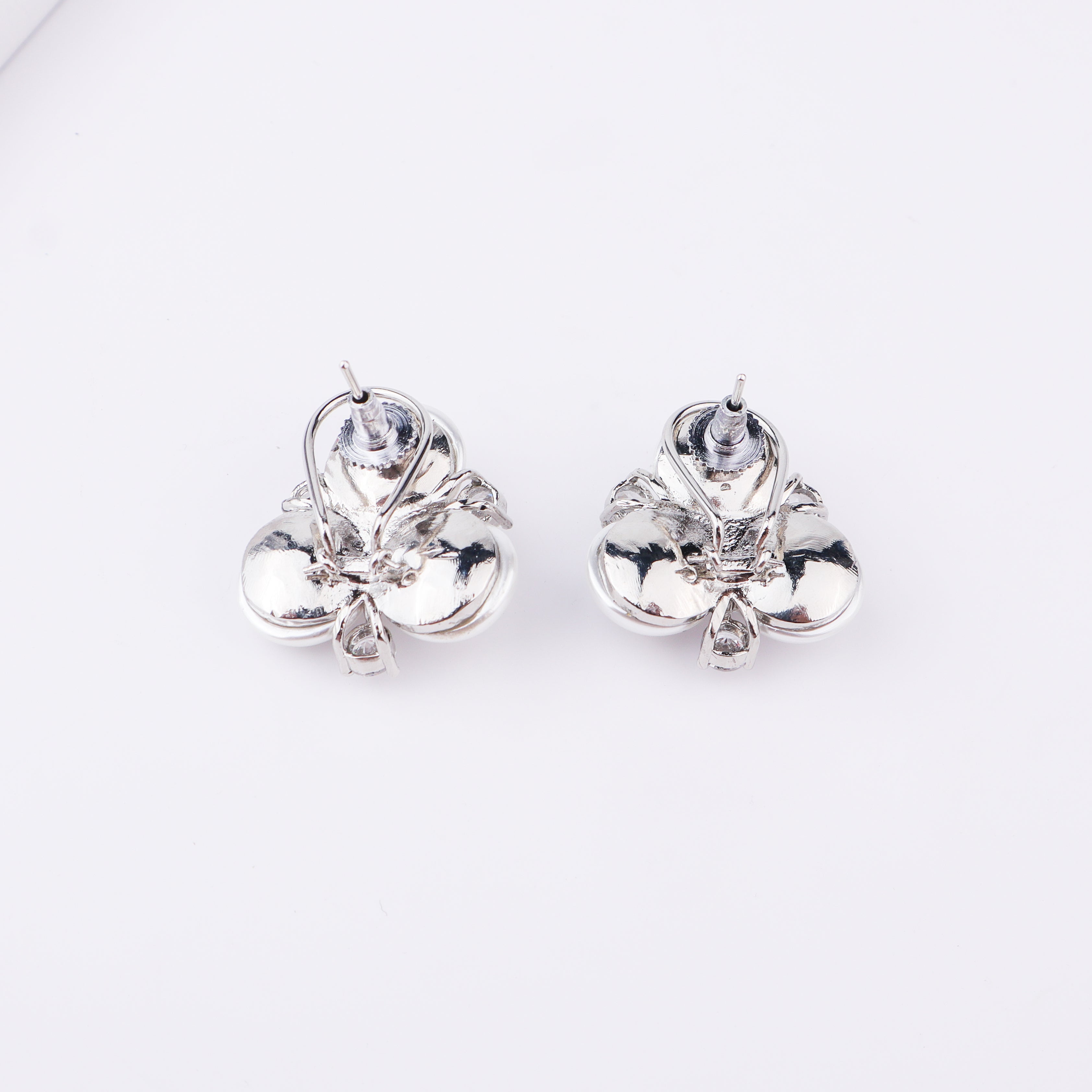 Silver Finish Fashion Earrings