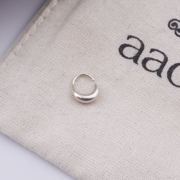 Silver Septum Nose Ring (Pierced)