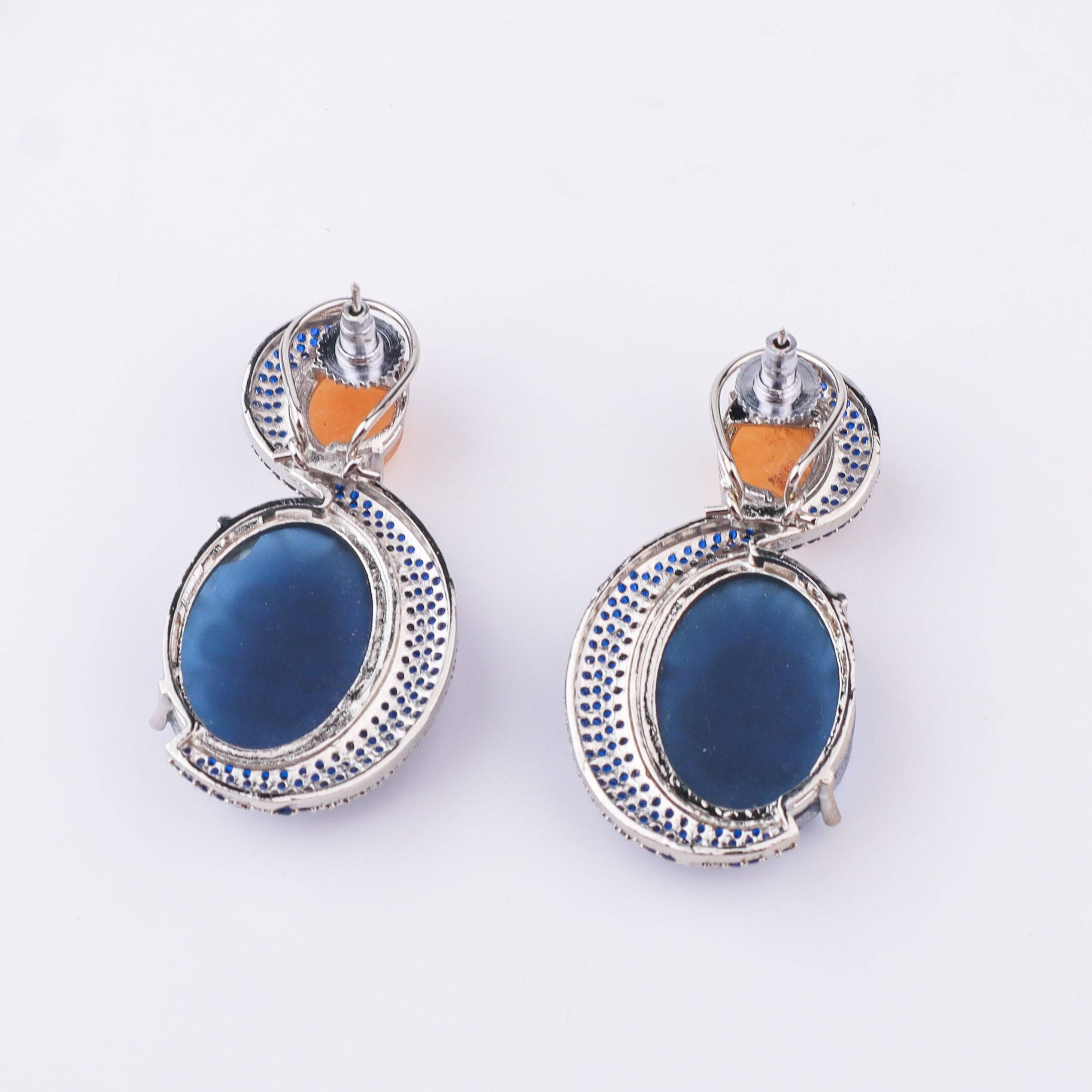 Silver Finish Fashion Earrings
