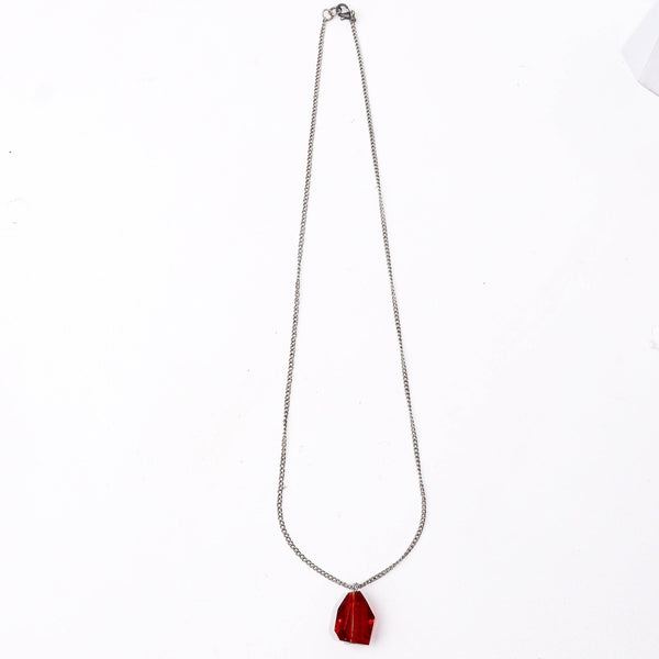 Detailed view of the Fashion Chain Necklace highlighting intricate link patterns, textured detailing, and smooth jewelry finish