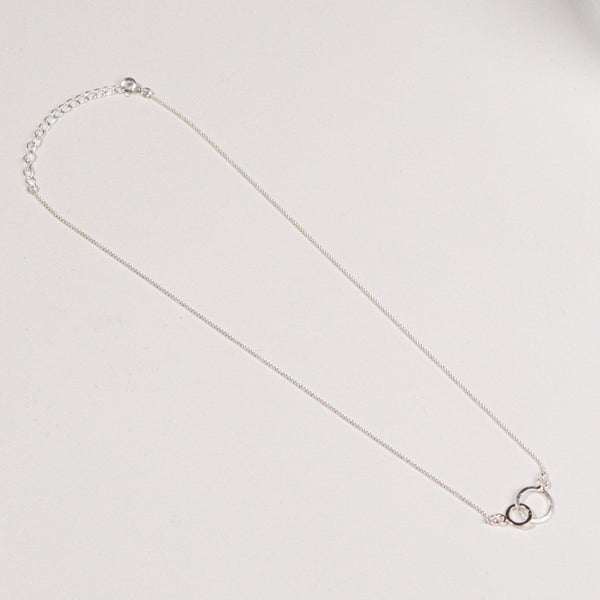 You & Me (Circle Flat Pendant) Necklace