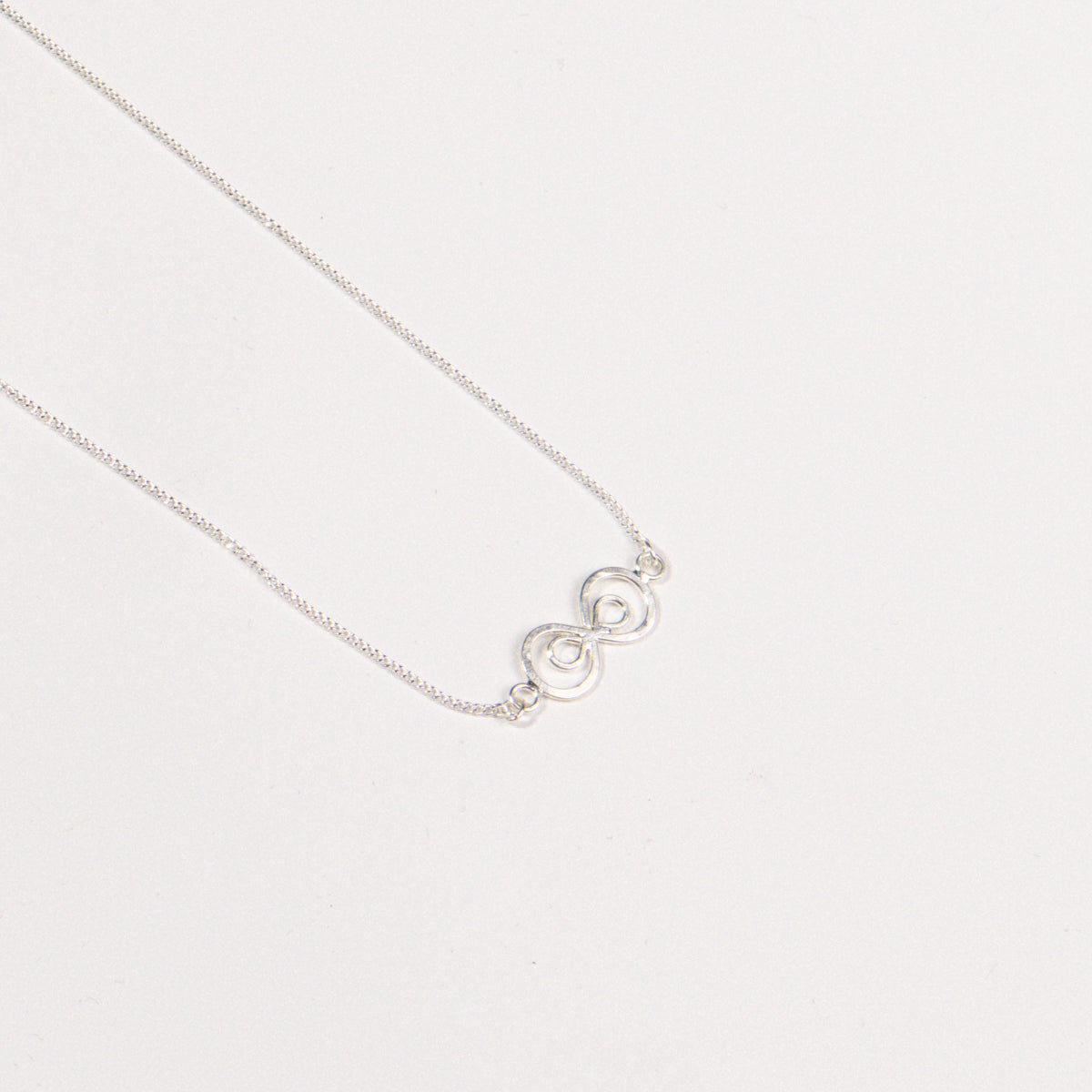 Infinity Flat Wire Pendant Necklace