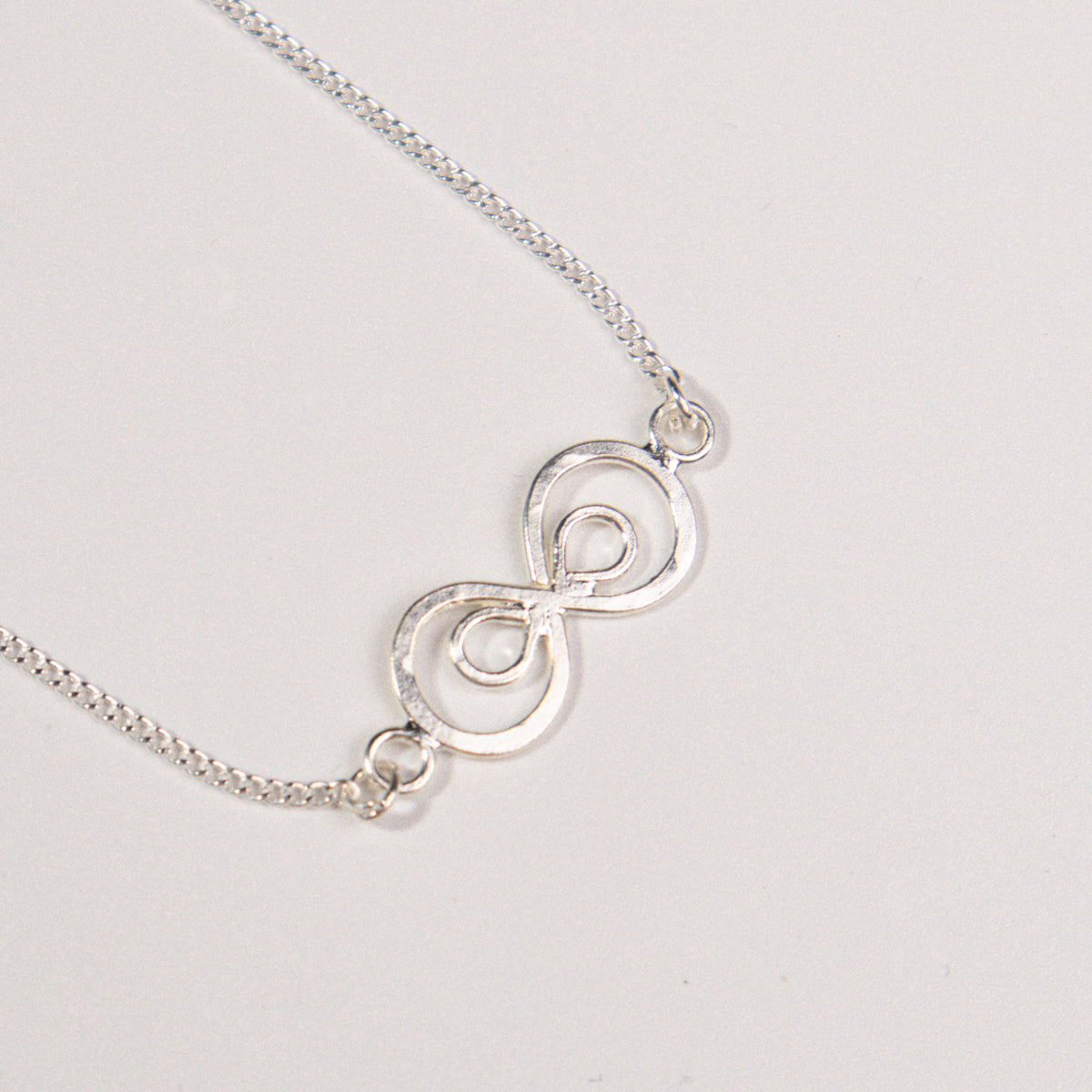 Infinity Flat Wire Pendant Necklace