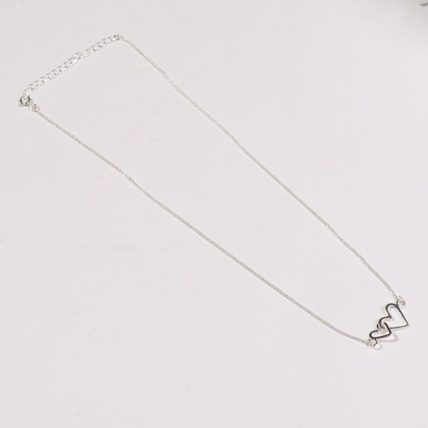 You & Me (Heart Flat Pendant) Necklace