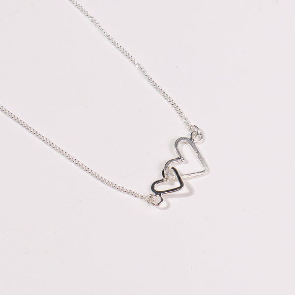 You & Me (Heart Flat Pendant) Necklace