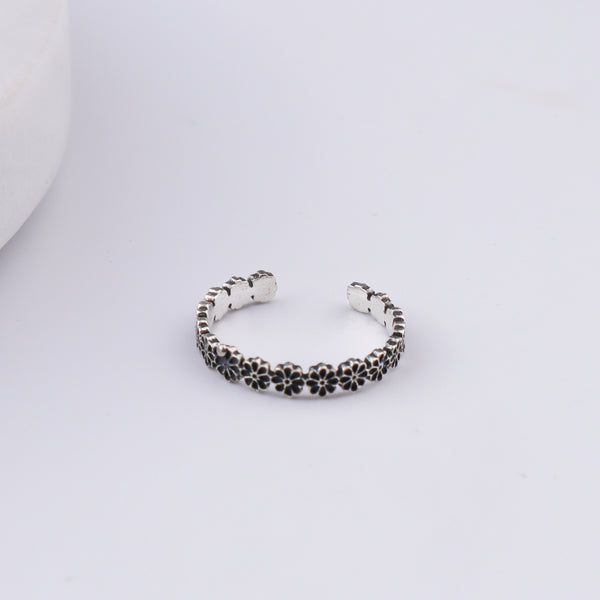Flower Silver Ring