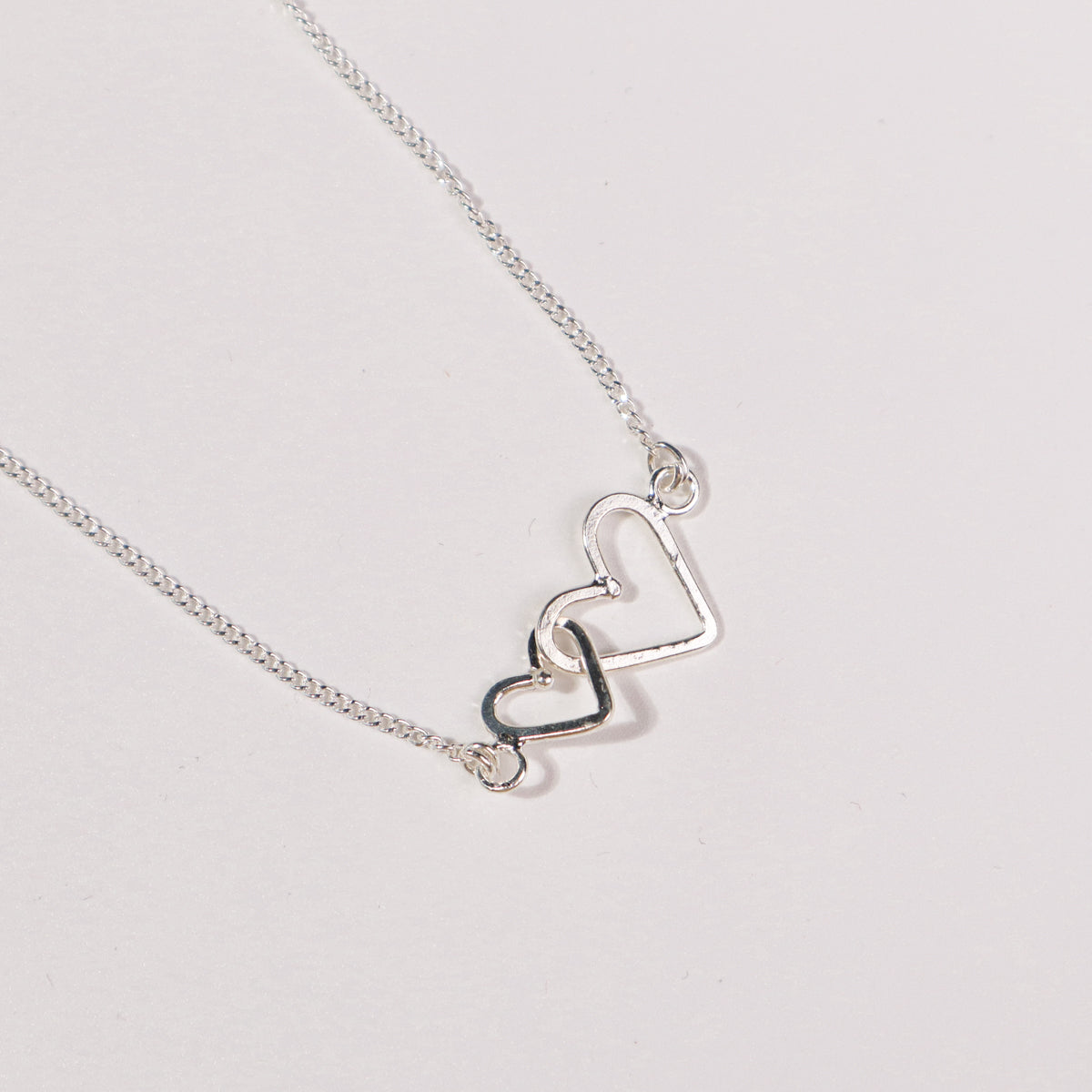 Heart Flat Wire Pendant Necklace