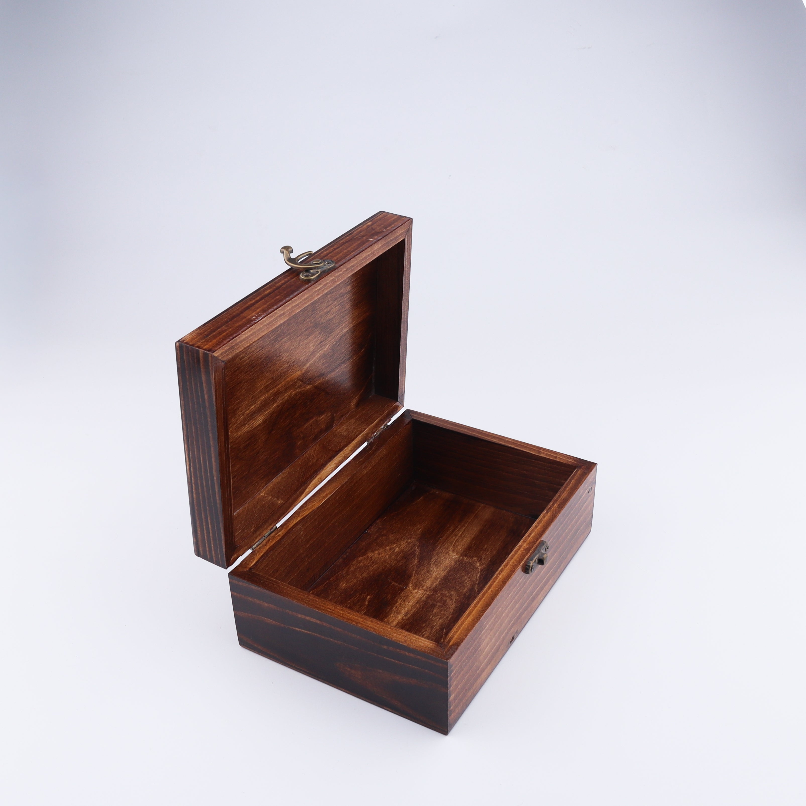 Open Wooden Storage Box