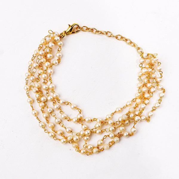 Close-up of a 22K gold-plated fashion bracelet showcasing intricate detailing, fine craftsmanship, and rich 22K gold plating