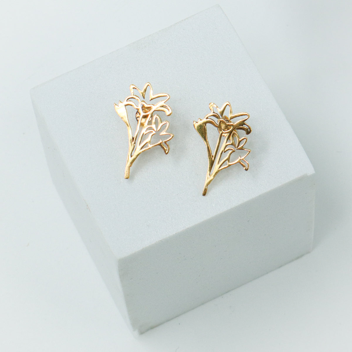 Rajanigandha Silver Earrings |  92.5 Silver | 22K Gold Plated