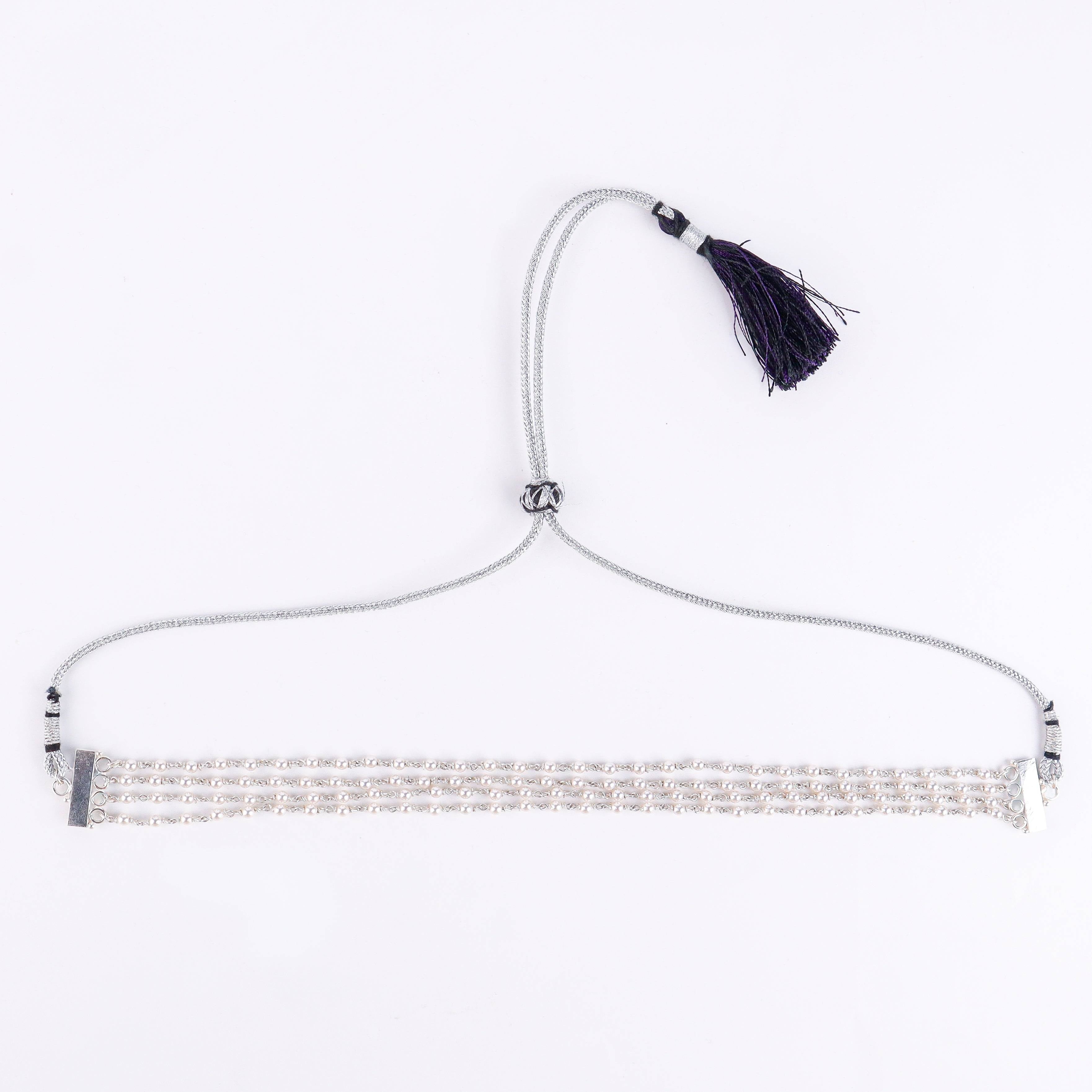 Pearl ganthan choker
