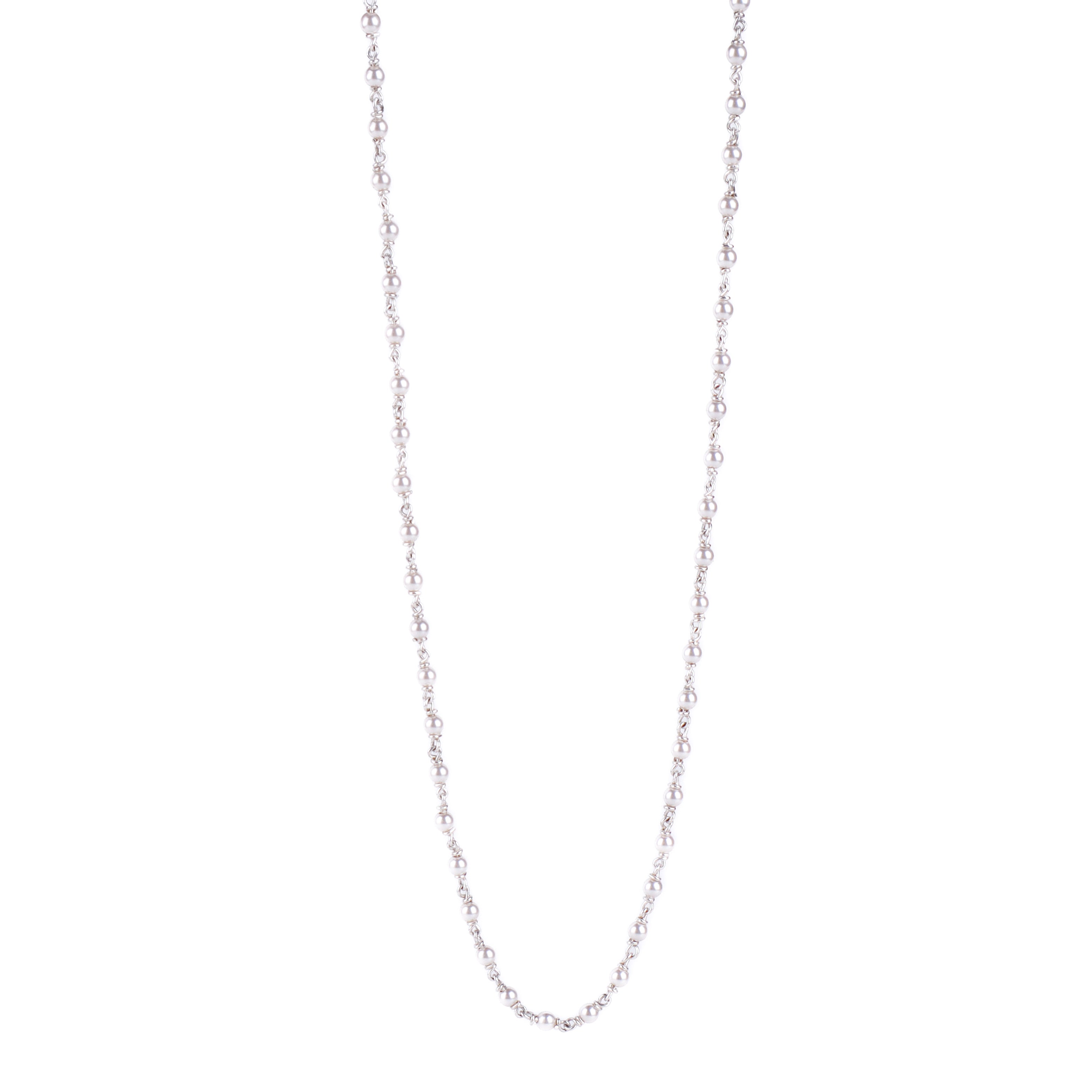 3mm pearl gantan necklace