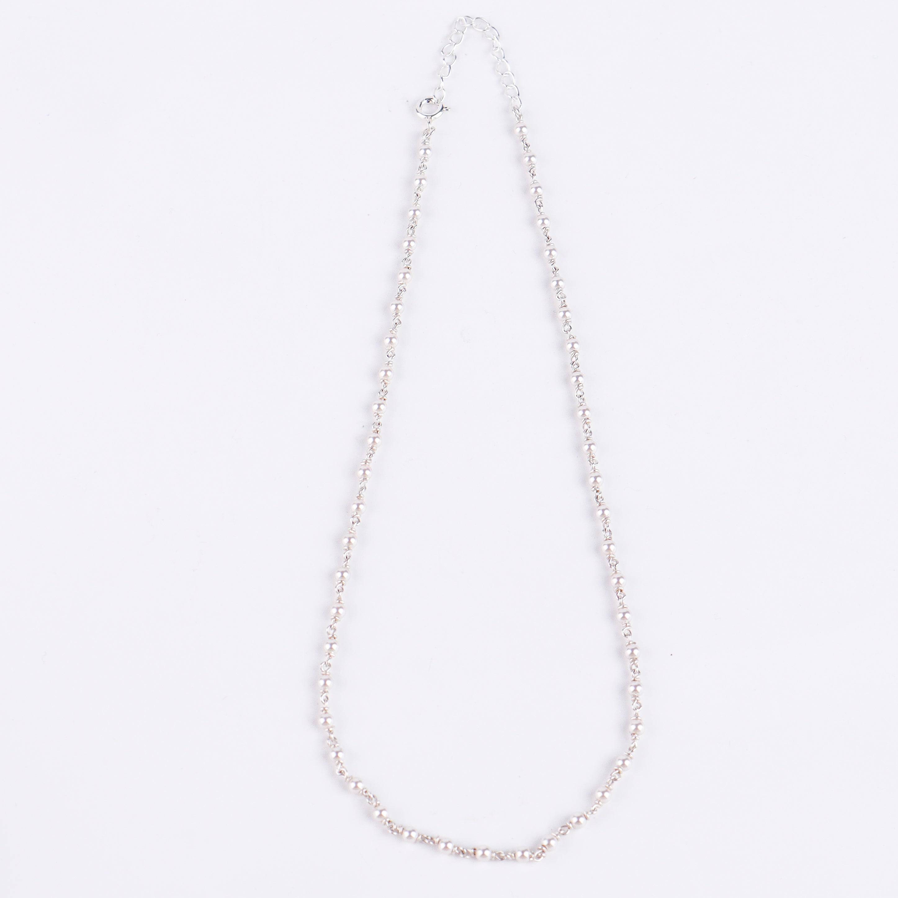 3mm pearl gantan necklace