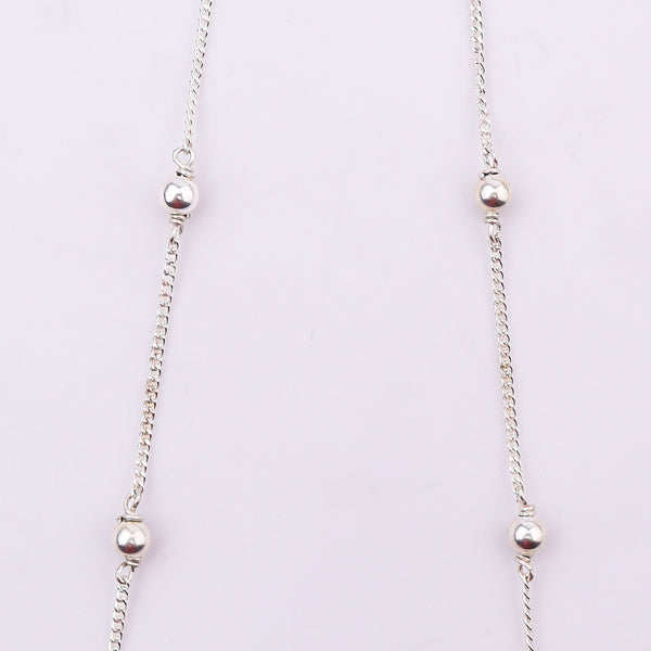 92.5 Sterling Silver Bead Chain