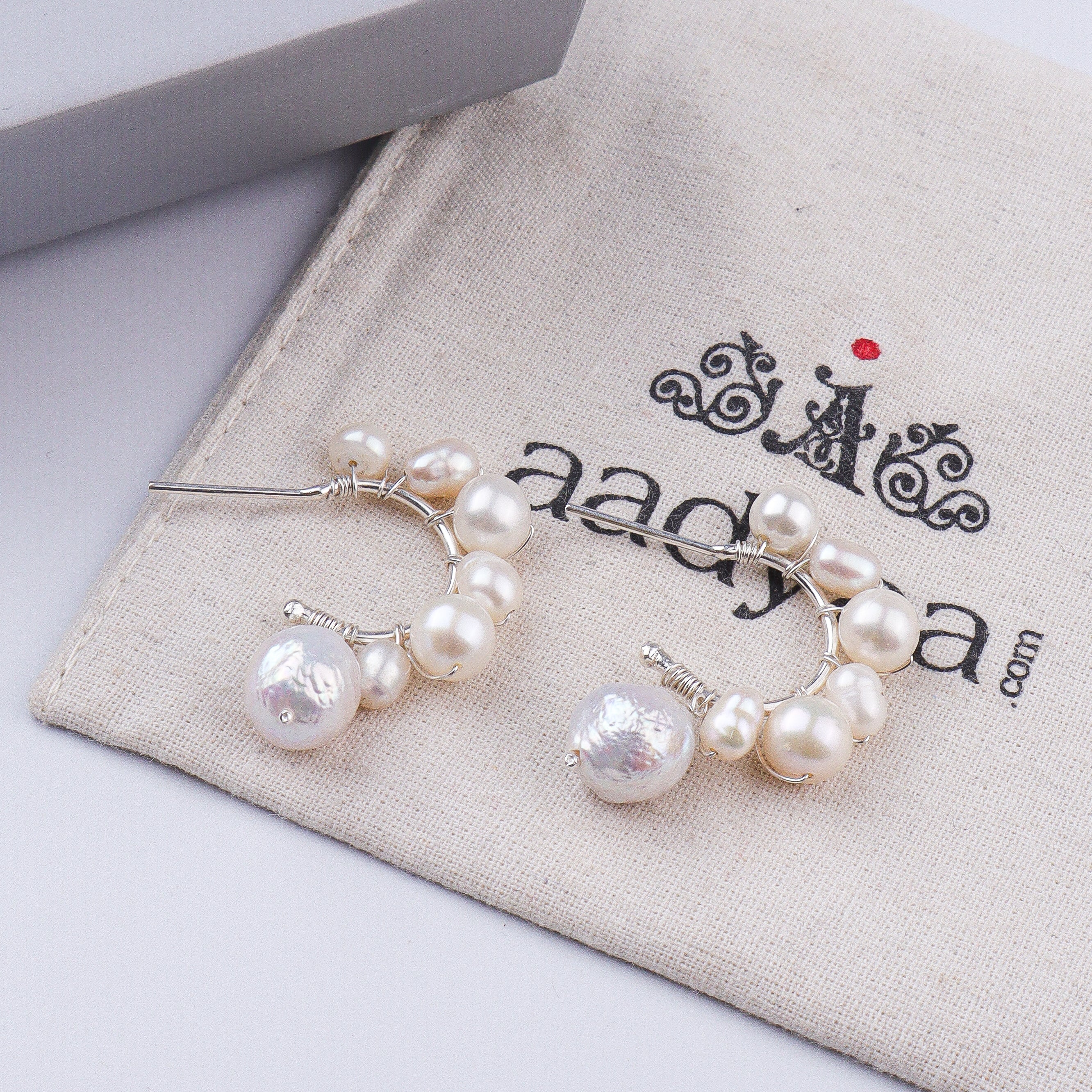Baroque & Freshwater Pearl Hoops (Project Handmade)