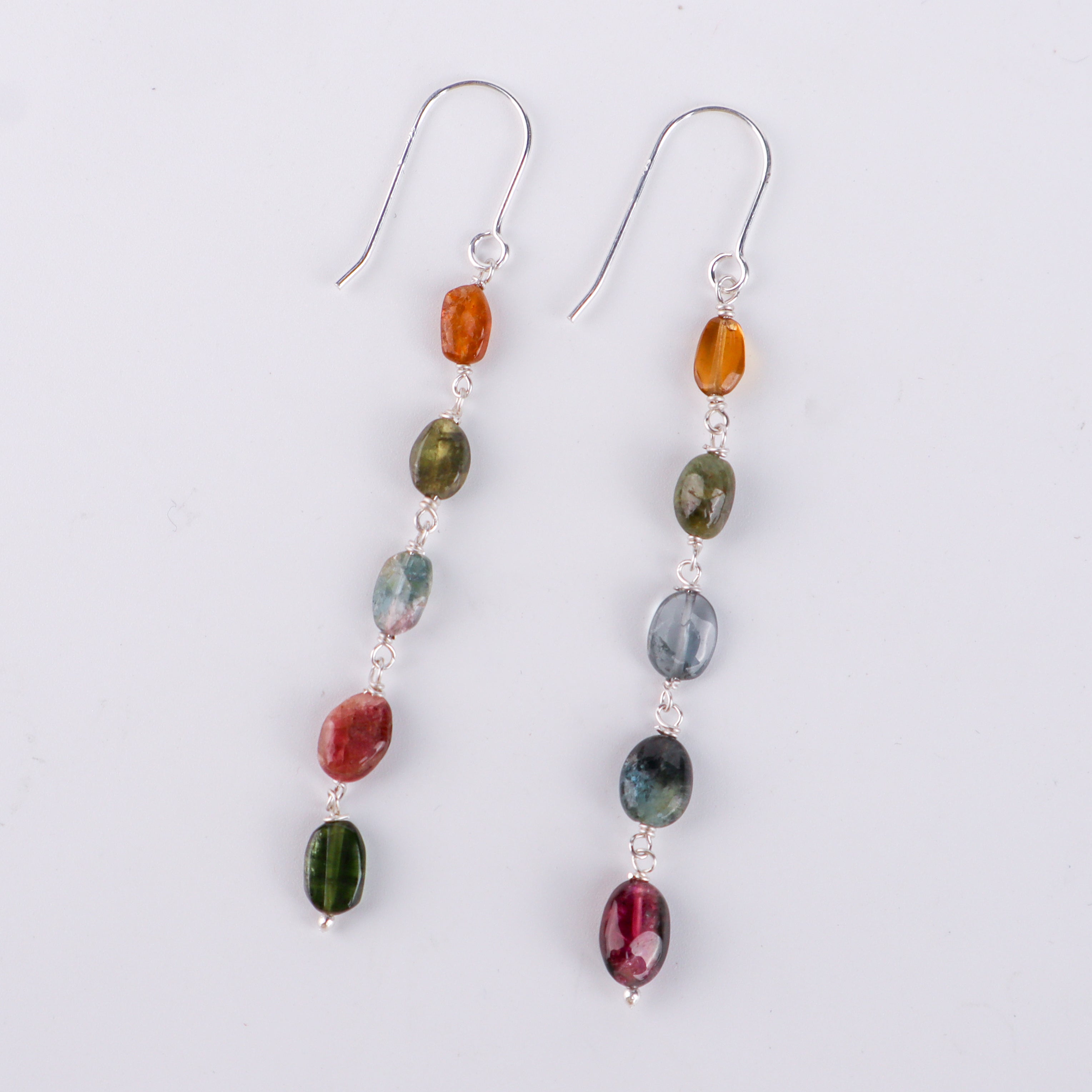 Multicolour dangling earring