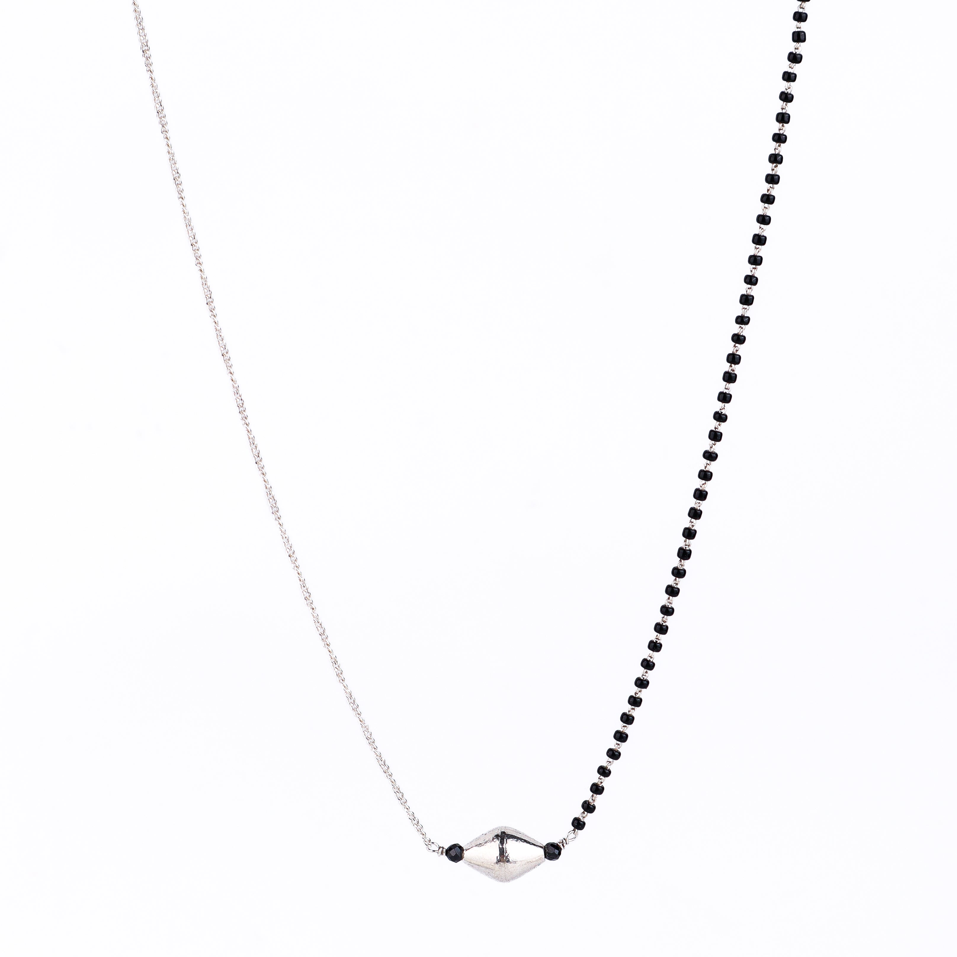 Half & Half : Dholki Bead Mangalsutra