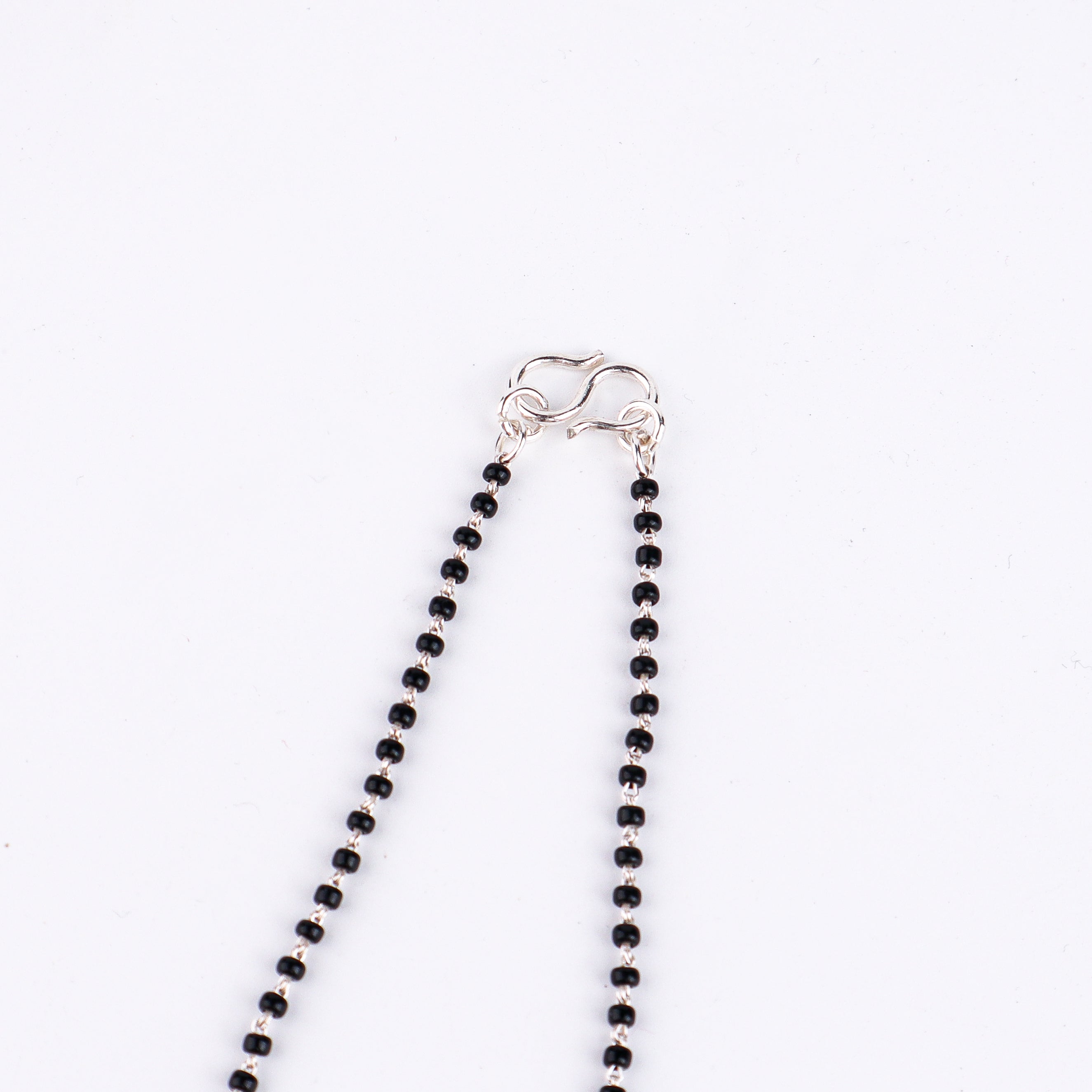 Handmade silver Mangalsutra with Black Spinel Bunch