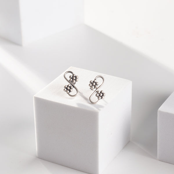 Silver Kudi Leher Earring