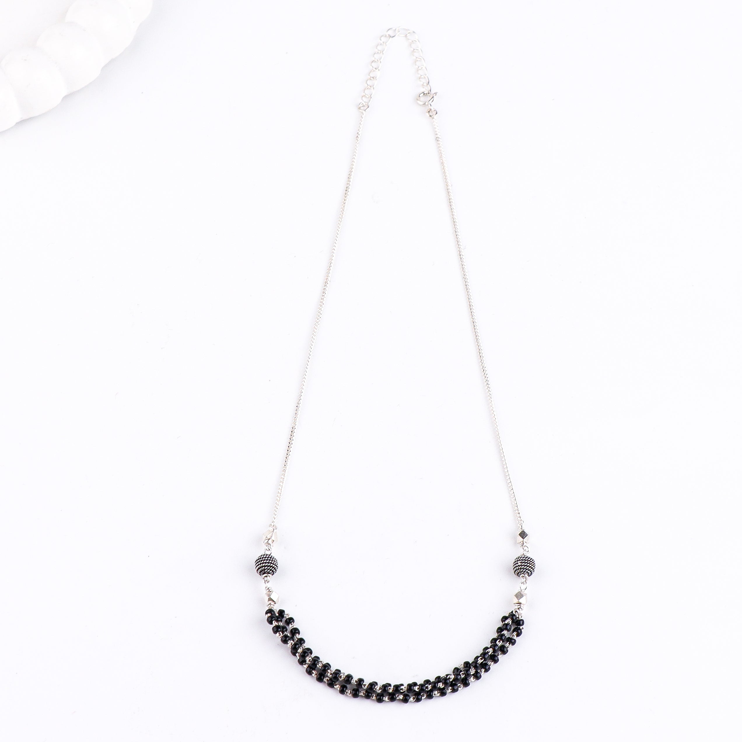 Handmade Silver Mangalsutra : String bunch