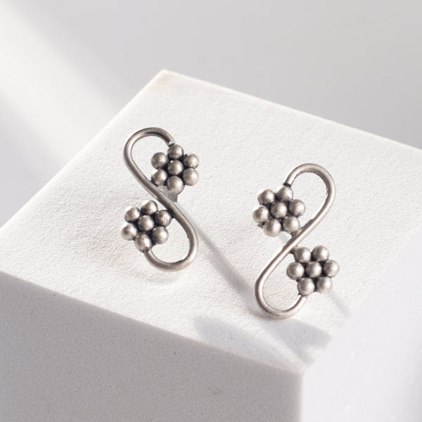 Silver Kudi Leher Earring