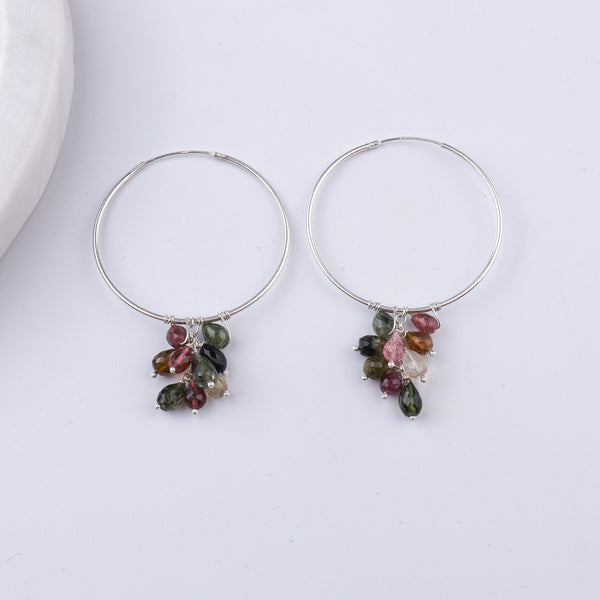 Tourmaline Hoops (Project Handmade)