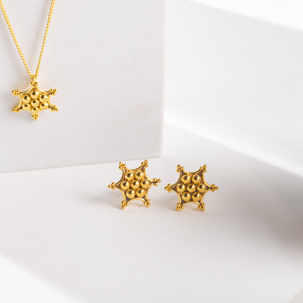 Kudi Nakshatra Pendant Set |  92.5 Silver | 22K Gold Plated