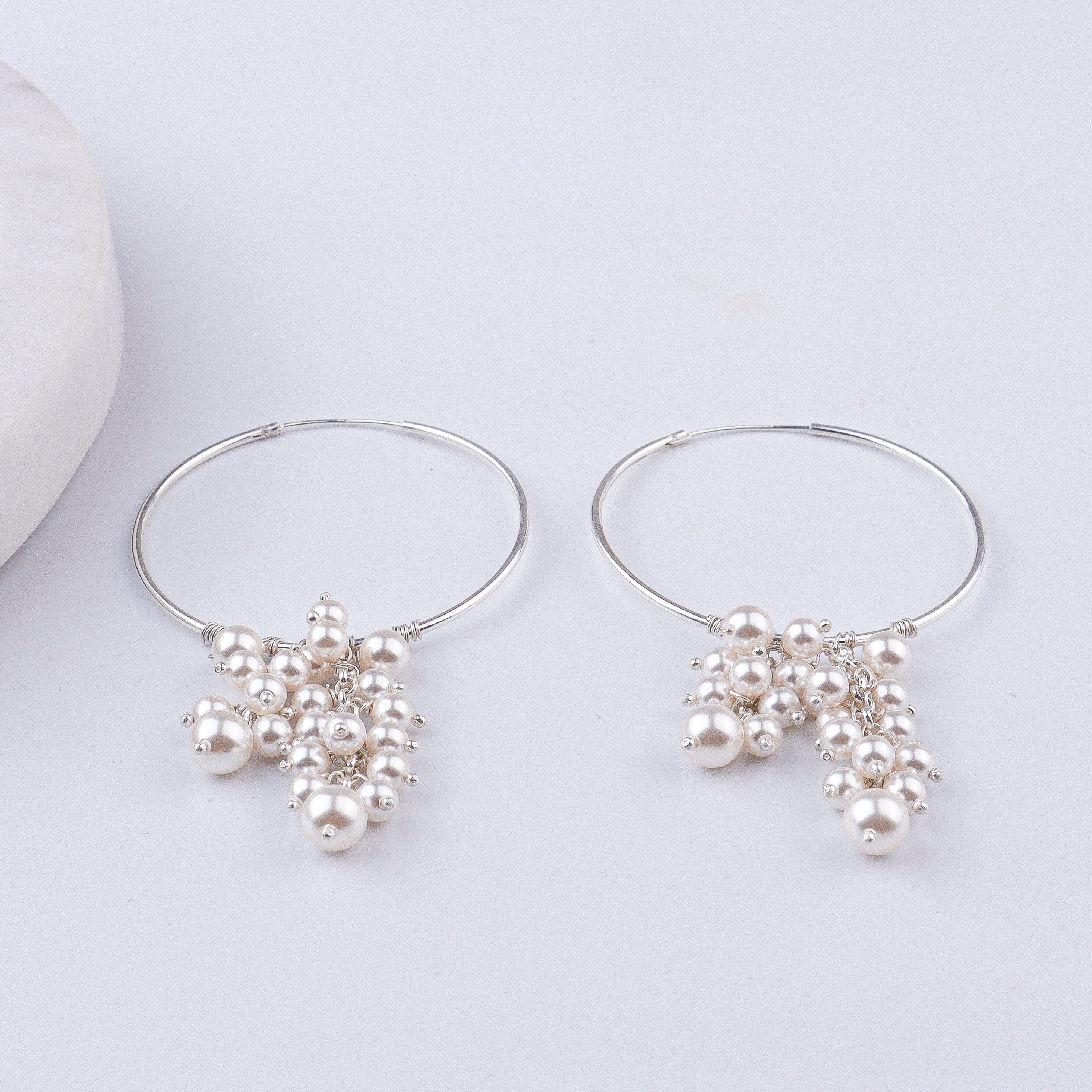 Pearl Bunch Hoops (Project Handmade)