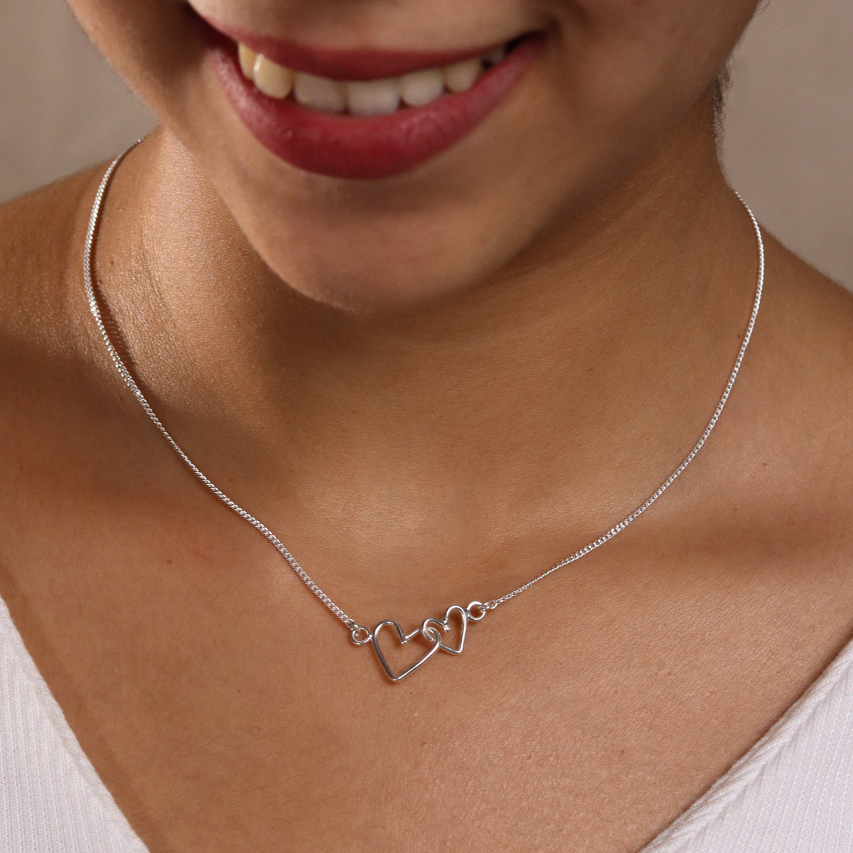 Mother & Me (Heart Round Pendant) Necklace