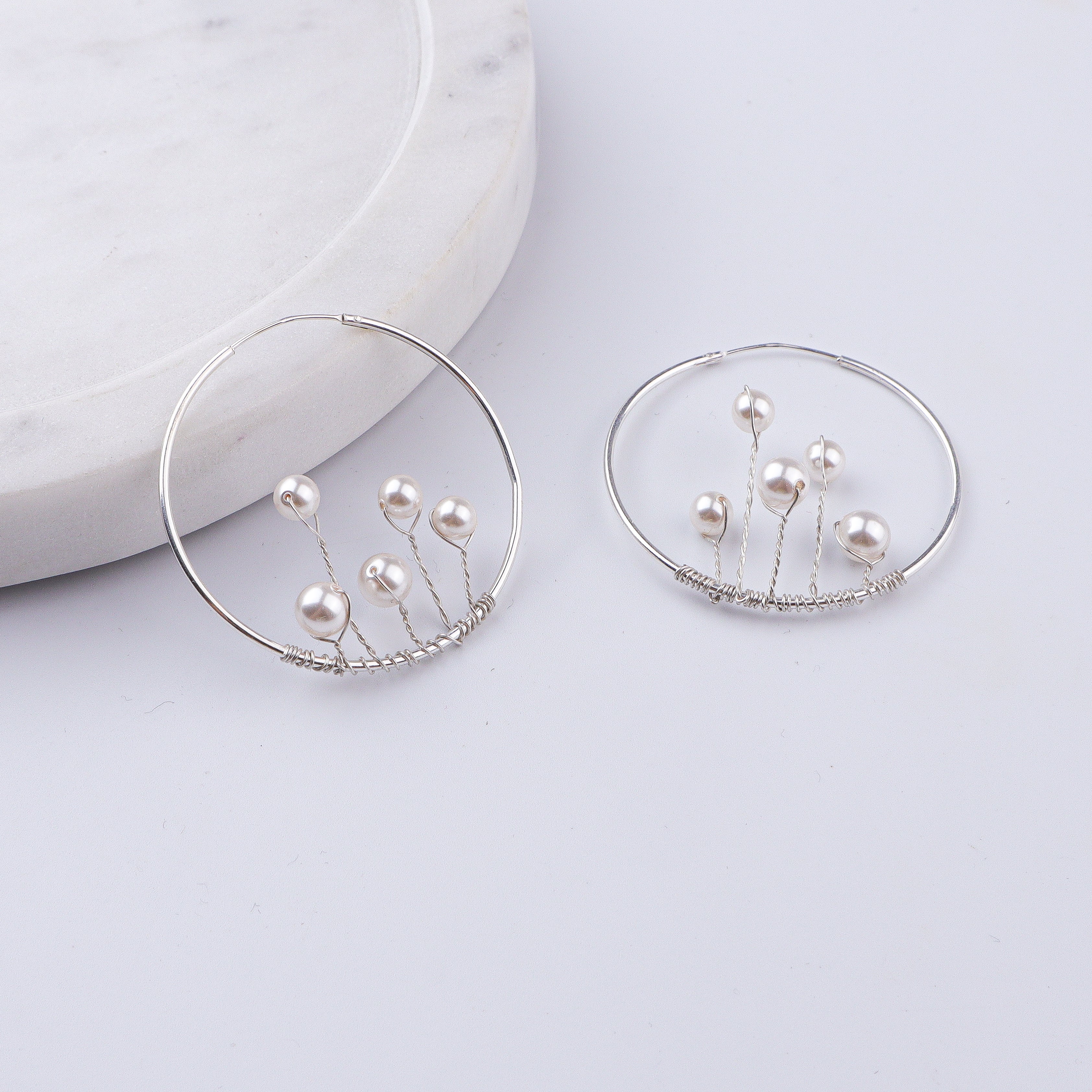Pearl Hoops (Project Handmade)