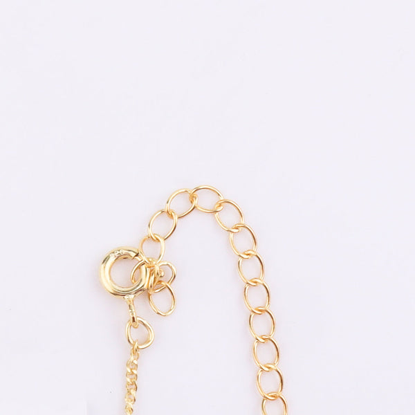 Gold chain necklace with clasp