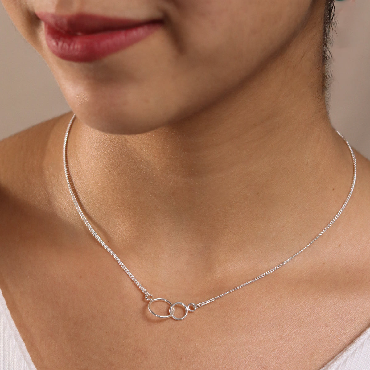 Mother & Me (Circle Round Pendant) Necklace