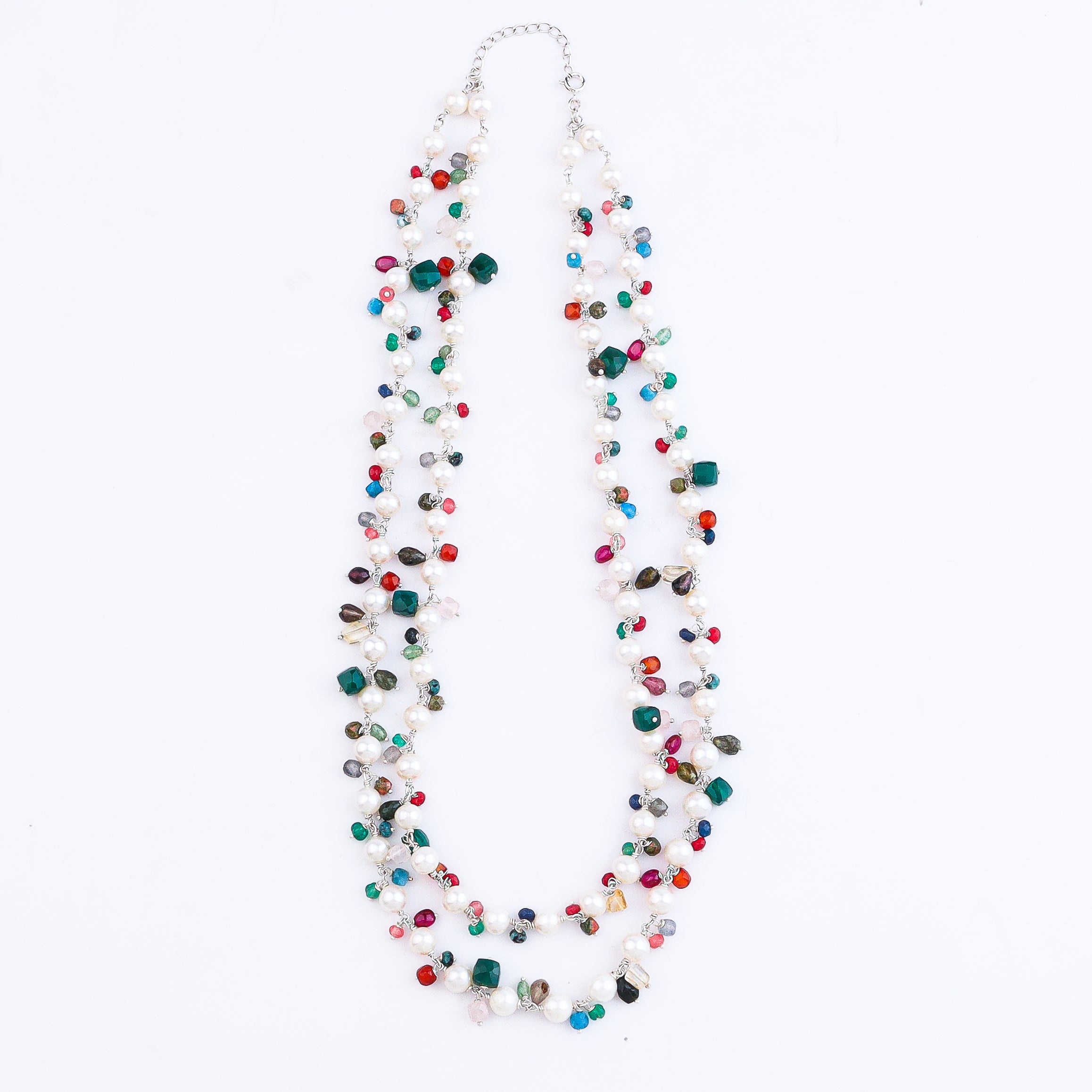 Two-Layer Freshwater Pearl Multicolour Necklace