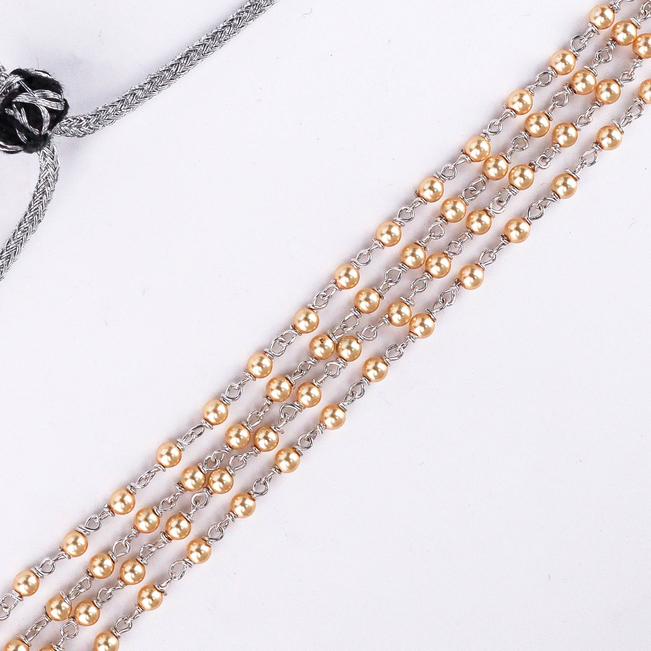 Golden Pearl Choker | 92.5 Silver | 22K Gold Plated