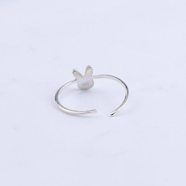 Back view of bunny ring showing hallmark
