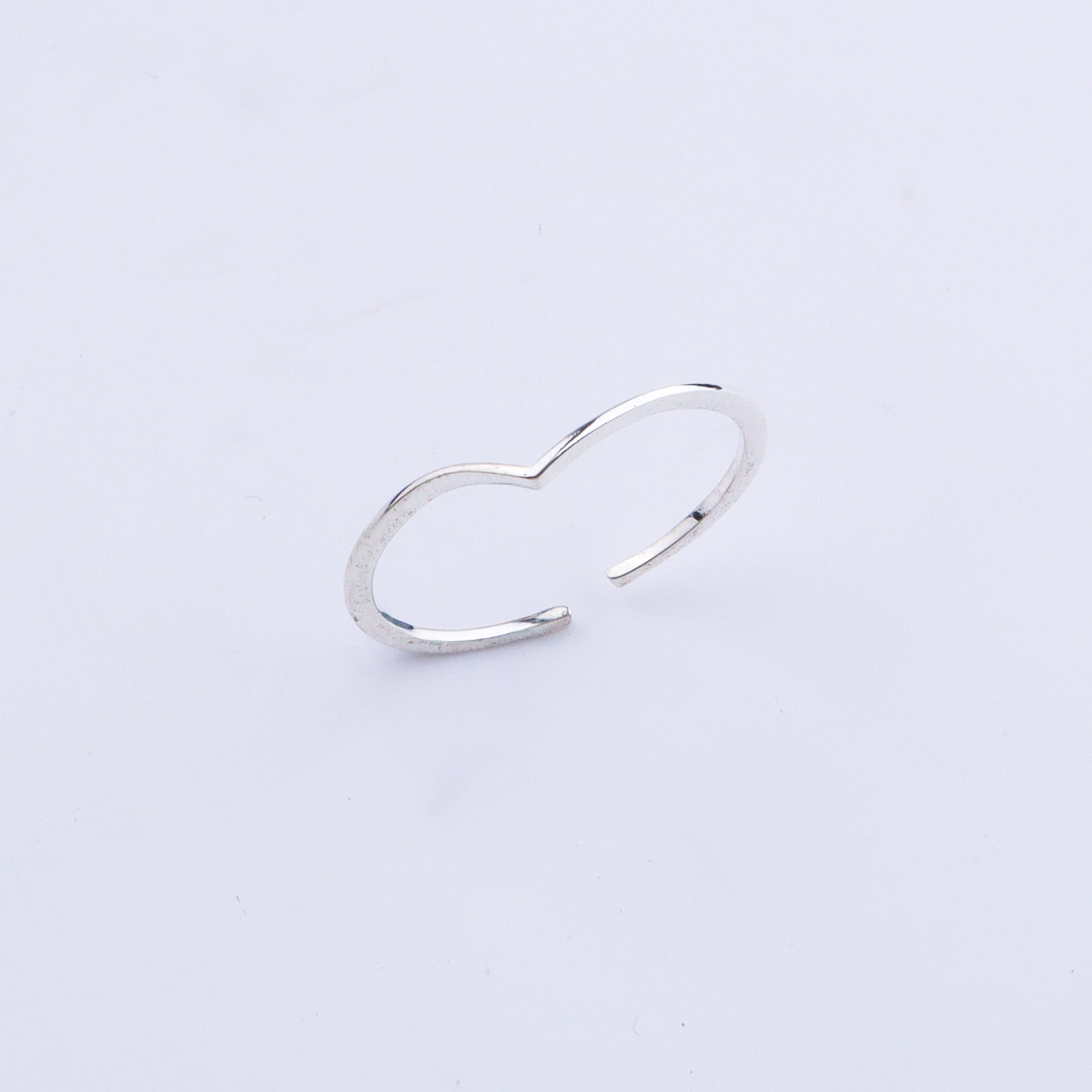 V-Shape Thin Band Ring