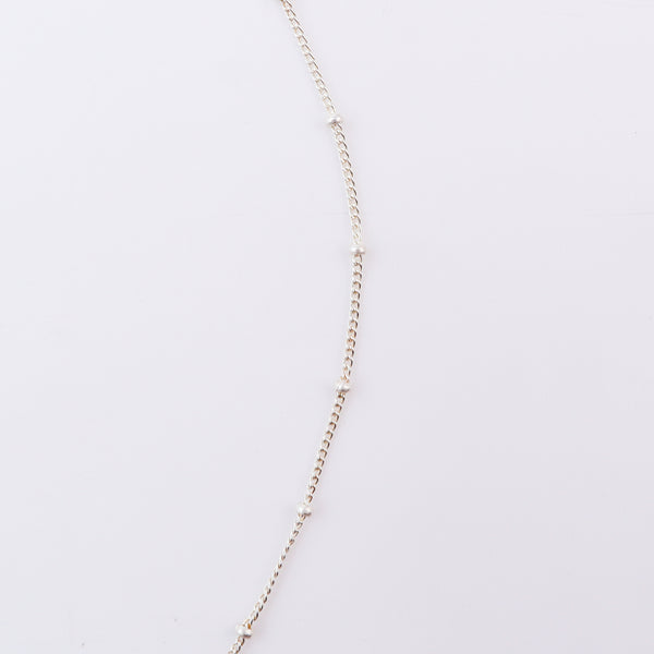 Silver Pearl Y Necklace - 92.5 Silver