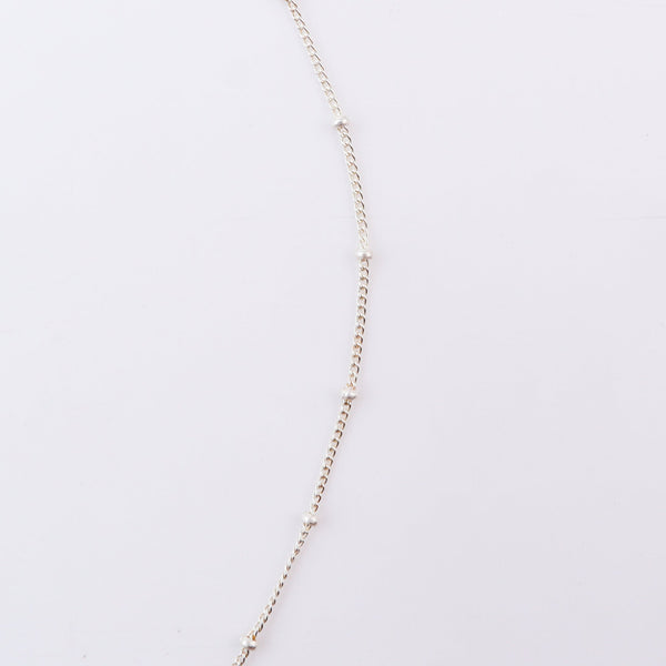 Silver Pearl Y Necklace - 92.5 Silver