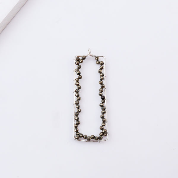 Pyrite Frame Pendant without Chain