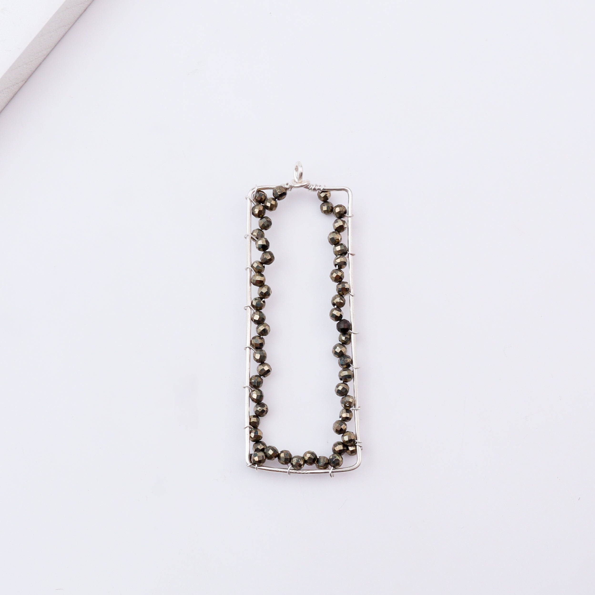 Pyrite Frame Pendant without Chain