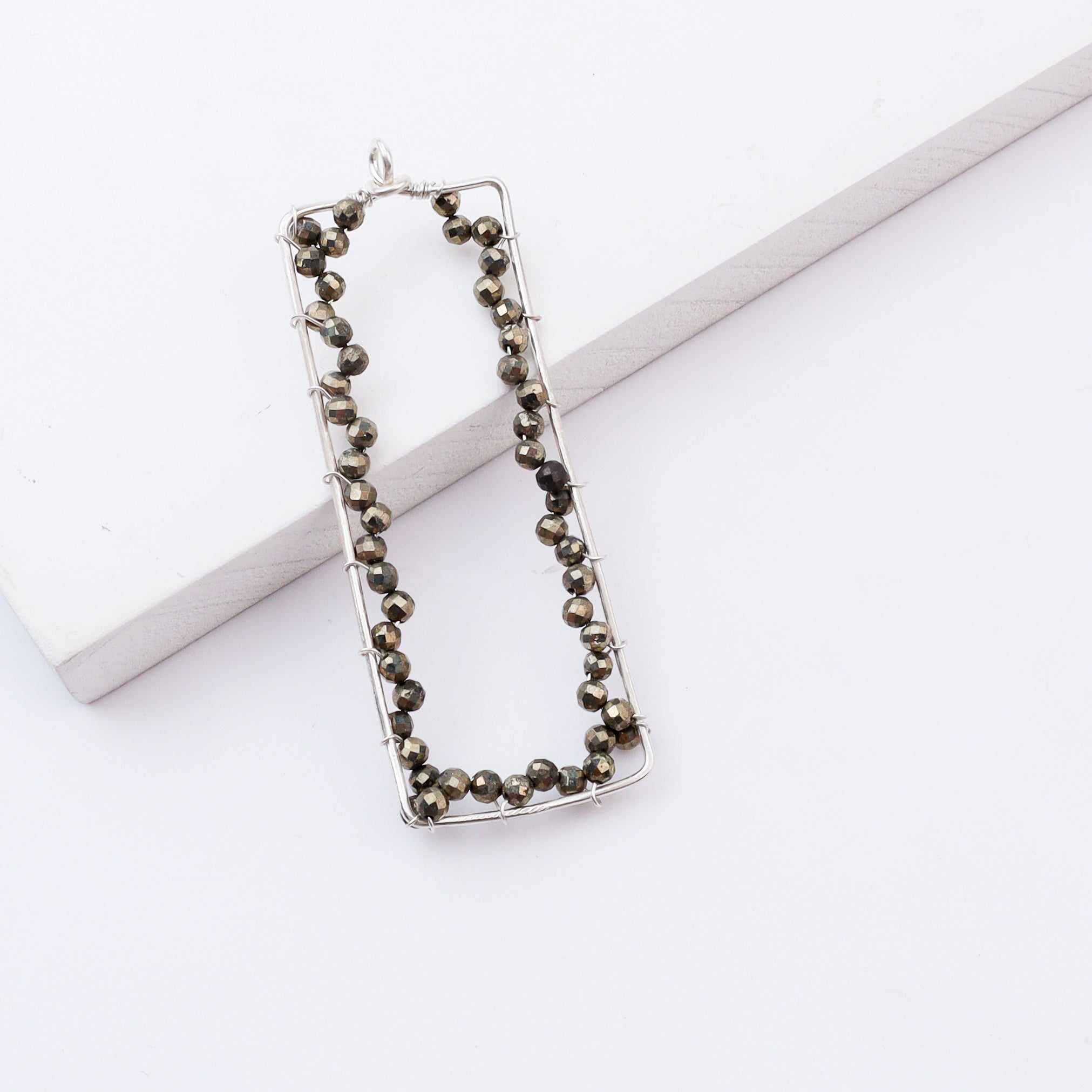 Pyrite Frame Pendant without Chain