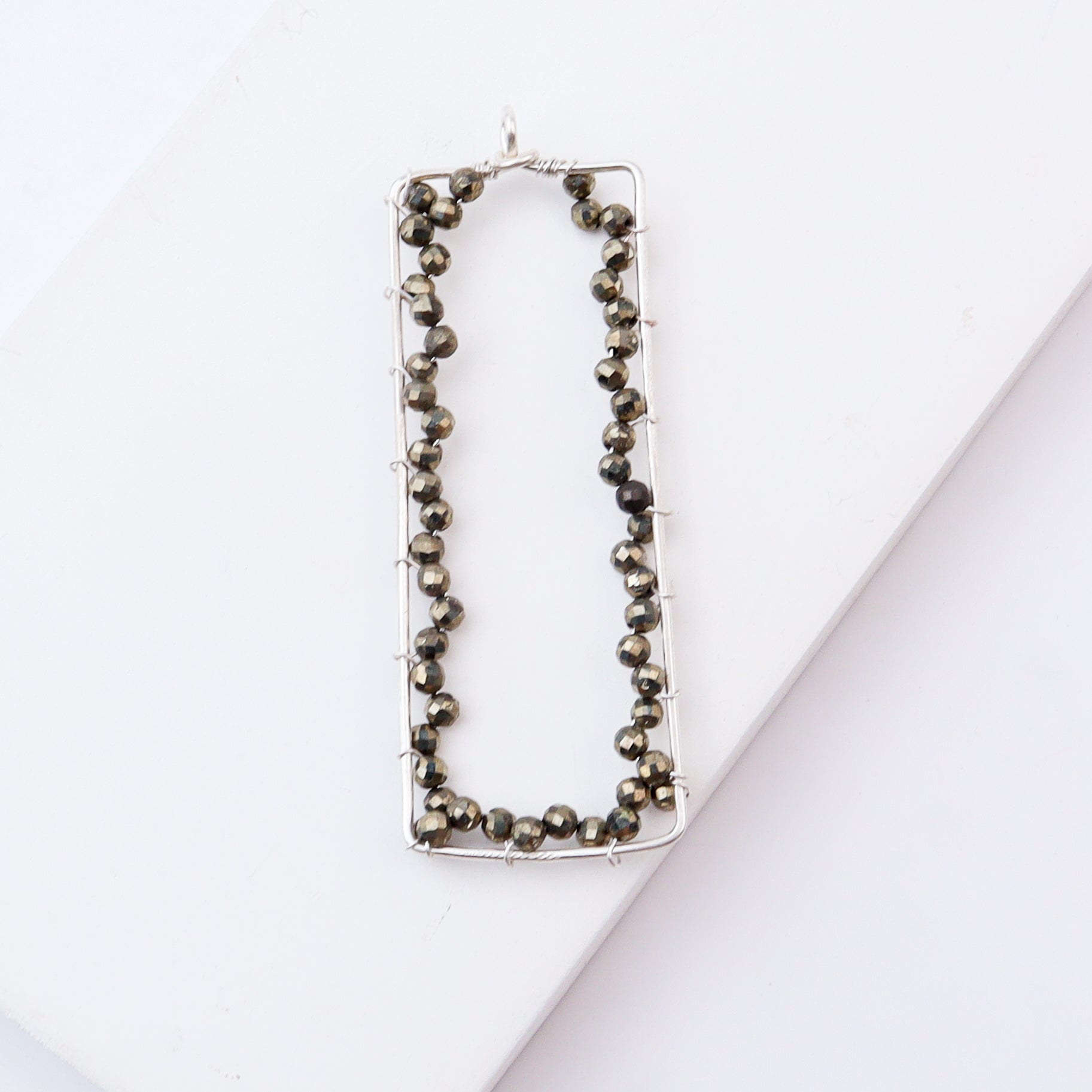 Pyrite Frame Pendant without Chain