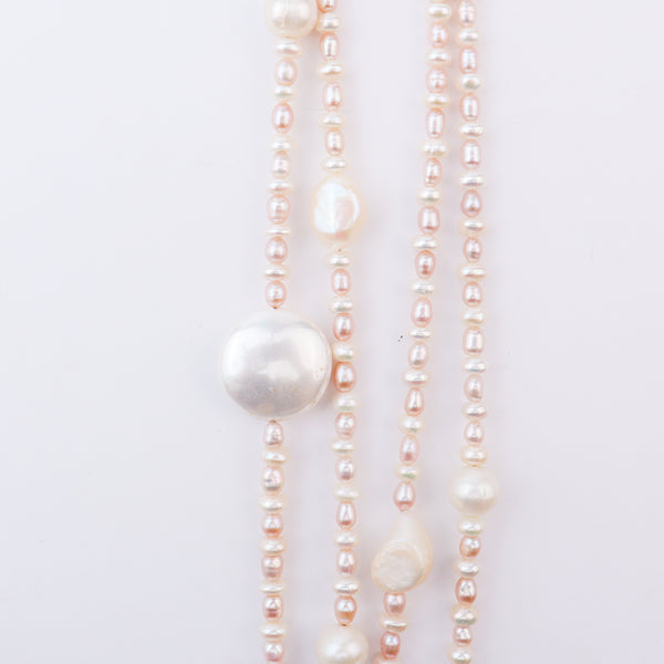 Aadyaa Luxe Pearl Veil Necklace