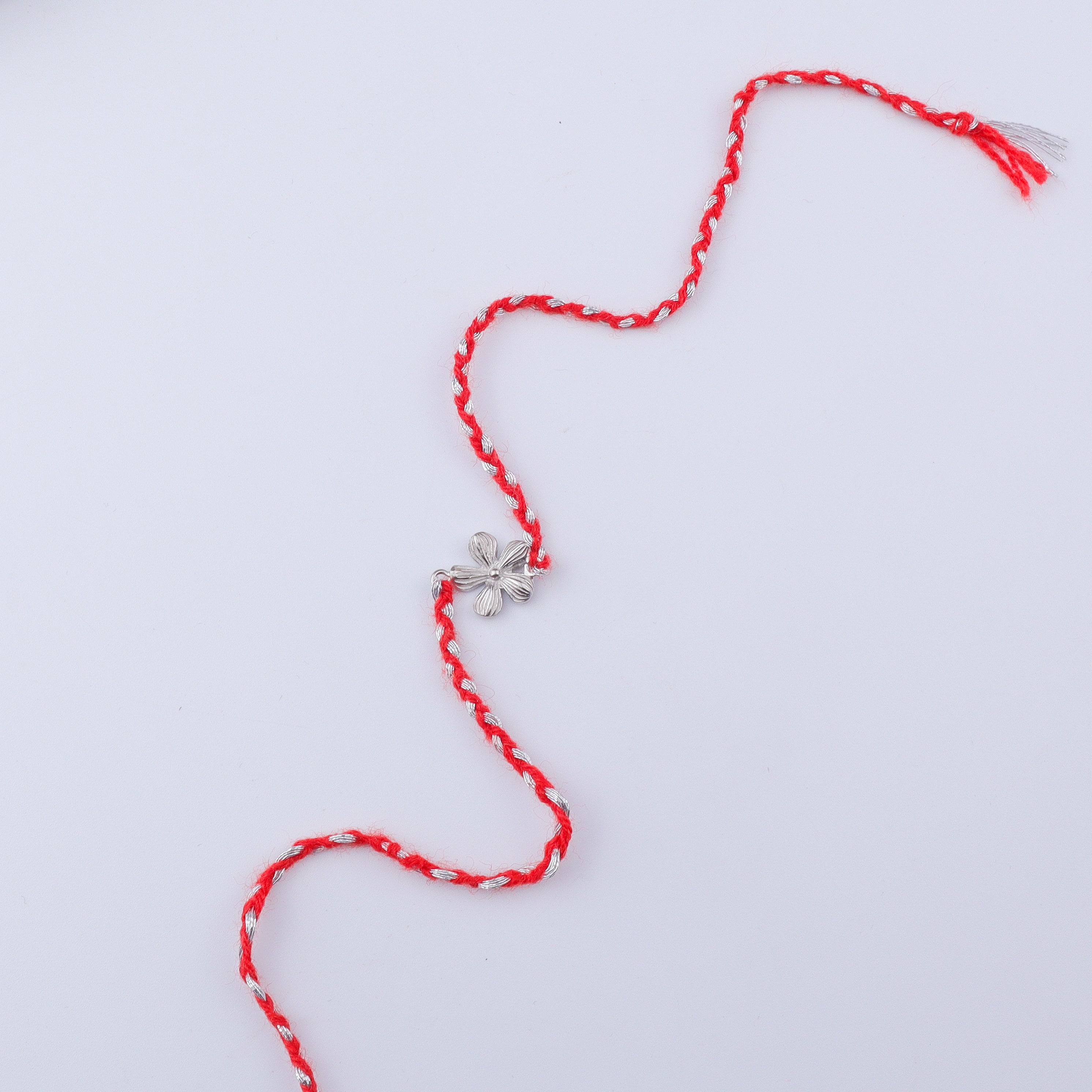 Petal Silver Rakhi