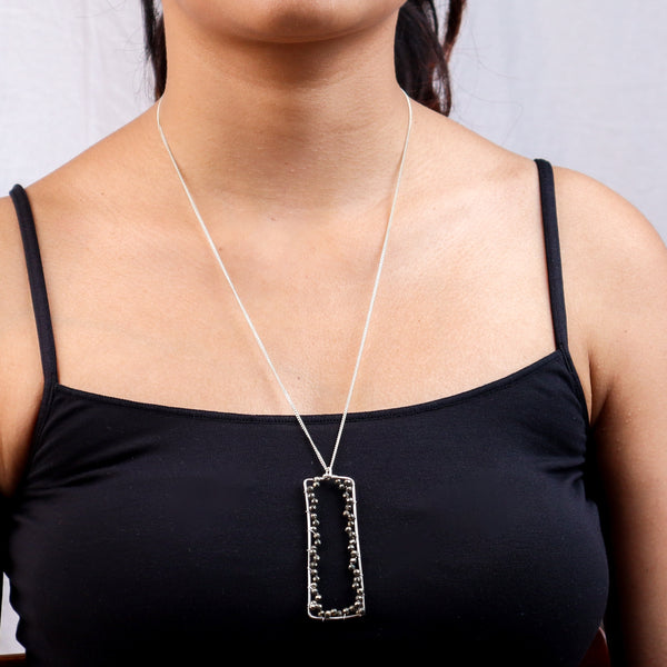 Pyrite Frame Pendant without Chain